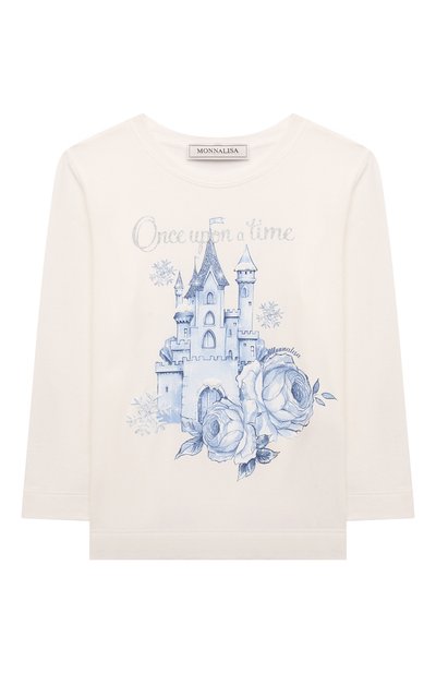 Хлопковый лонгслив MONNALISA, арт. 11D626