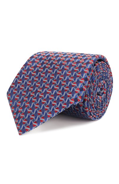 Мужской шелковый галстук CANALI, арт. 18/HJ02034