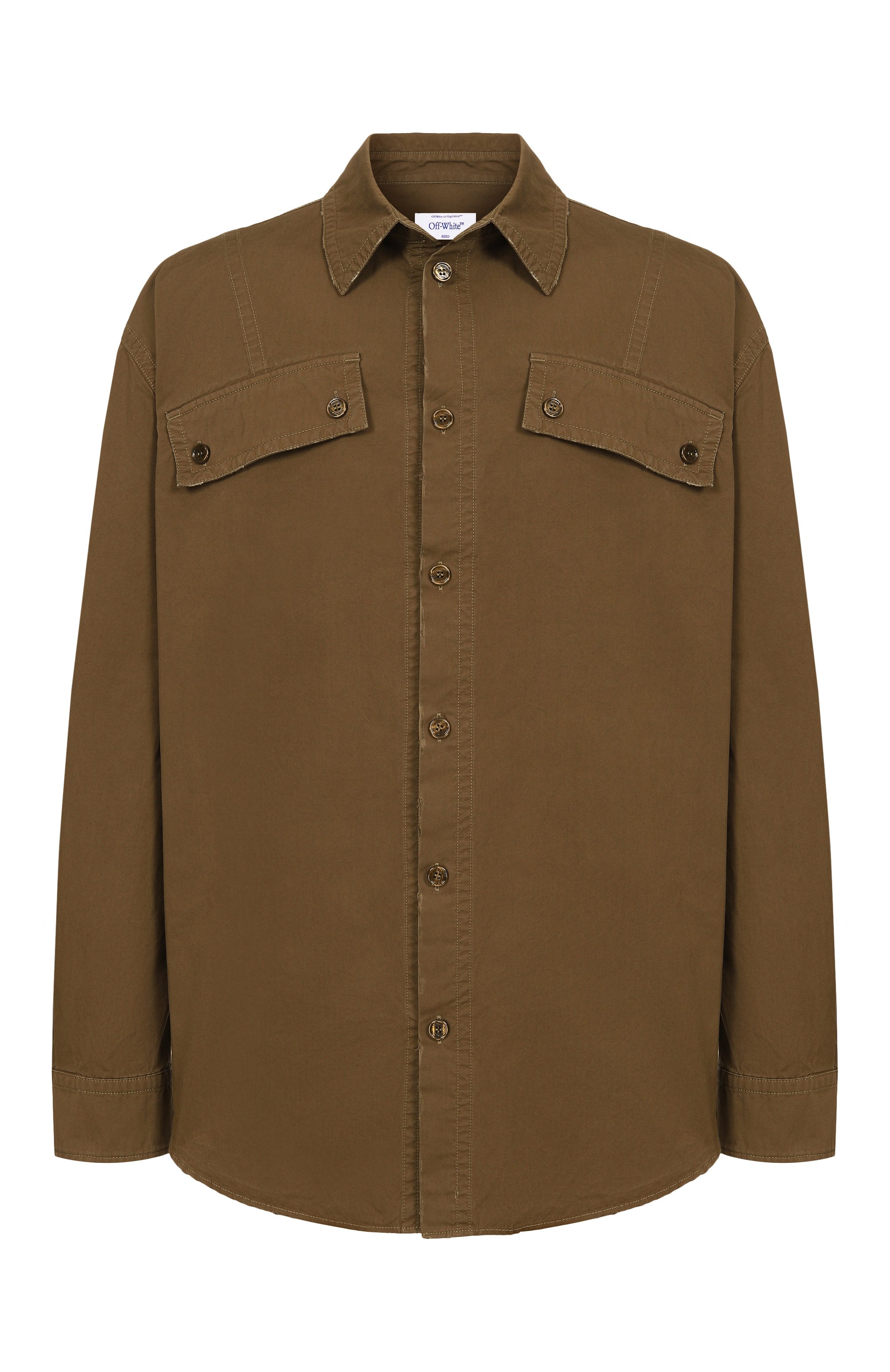 Хлопковая рубашка OFF-WHITE, арт. 0MGE04NF25FAB001, фото 1