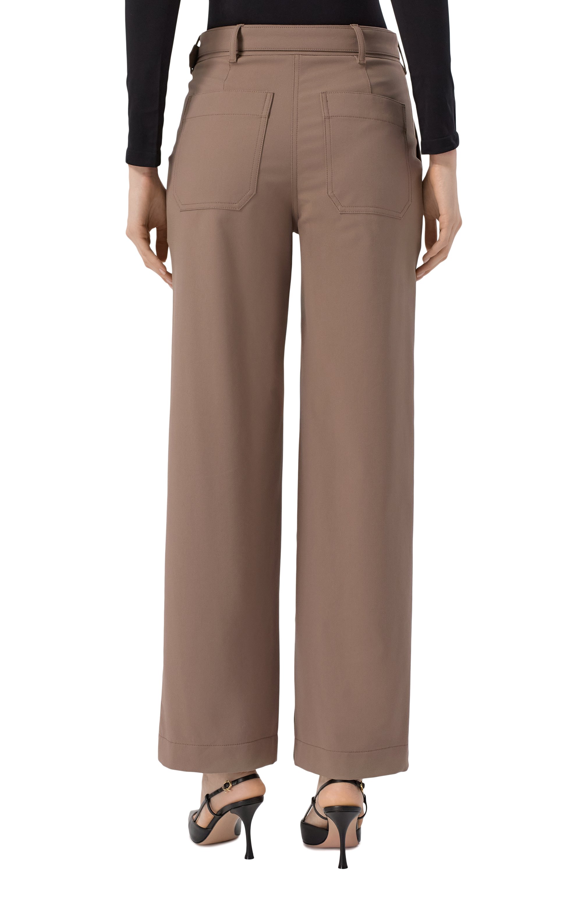Брюки THEORY темно-бежевого цвета по цене 32100 руб., арт. P0104223, фото 4 Брюки THEORY, арт. P0104223, фото 4