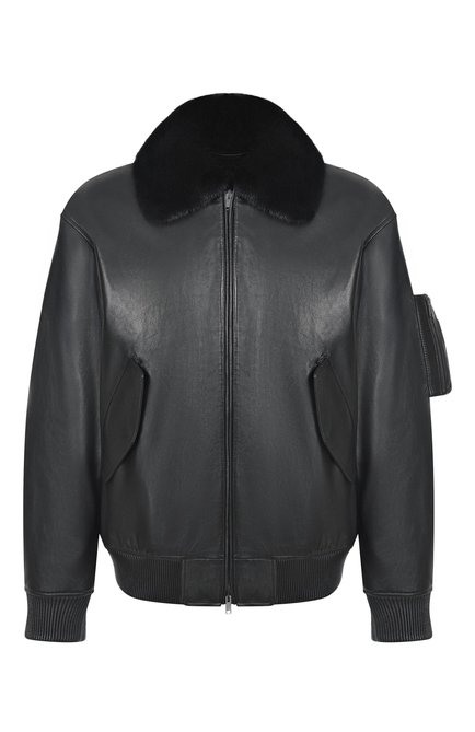 Мужской кожаный бомбер MVST, арт. M25.1PM.0004*/BIG SIZE/PL0NGE