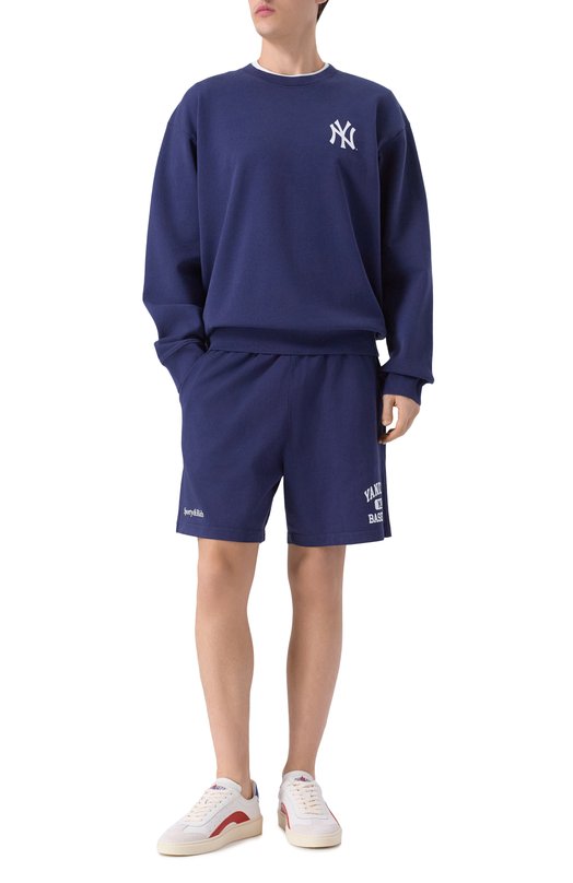 Хлопковые шорты Sporty and Rich SH039623660BL106 Синий  SH039623660BL106 Фото 2