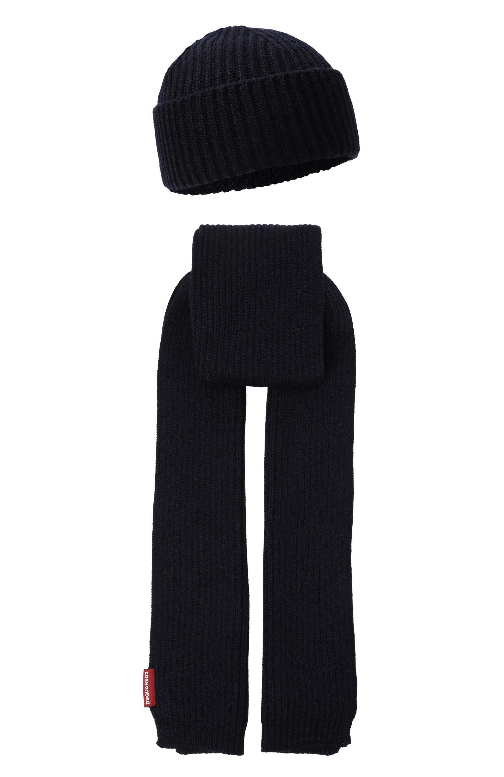 Шерстяной комплект из шапки и шарфа DSQUARED2, арт. GBM0003/01W00001, фото 1