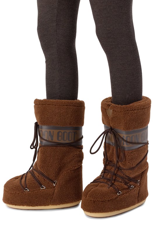 Текстильные сапоги Icon Moon Boot 80D1403080 Коричневый  80D1403080 Фото 2