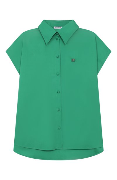 Рубашка из хлопка и шелка DOLCE & GABBANA, арт. L56S34/FUM4G/8-14
