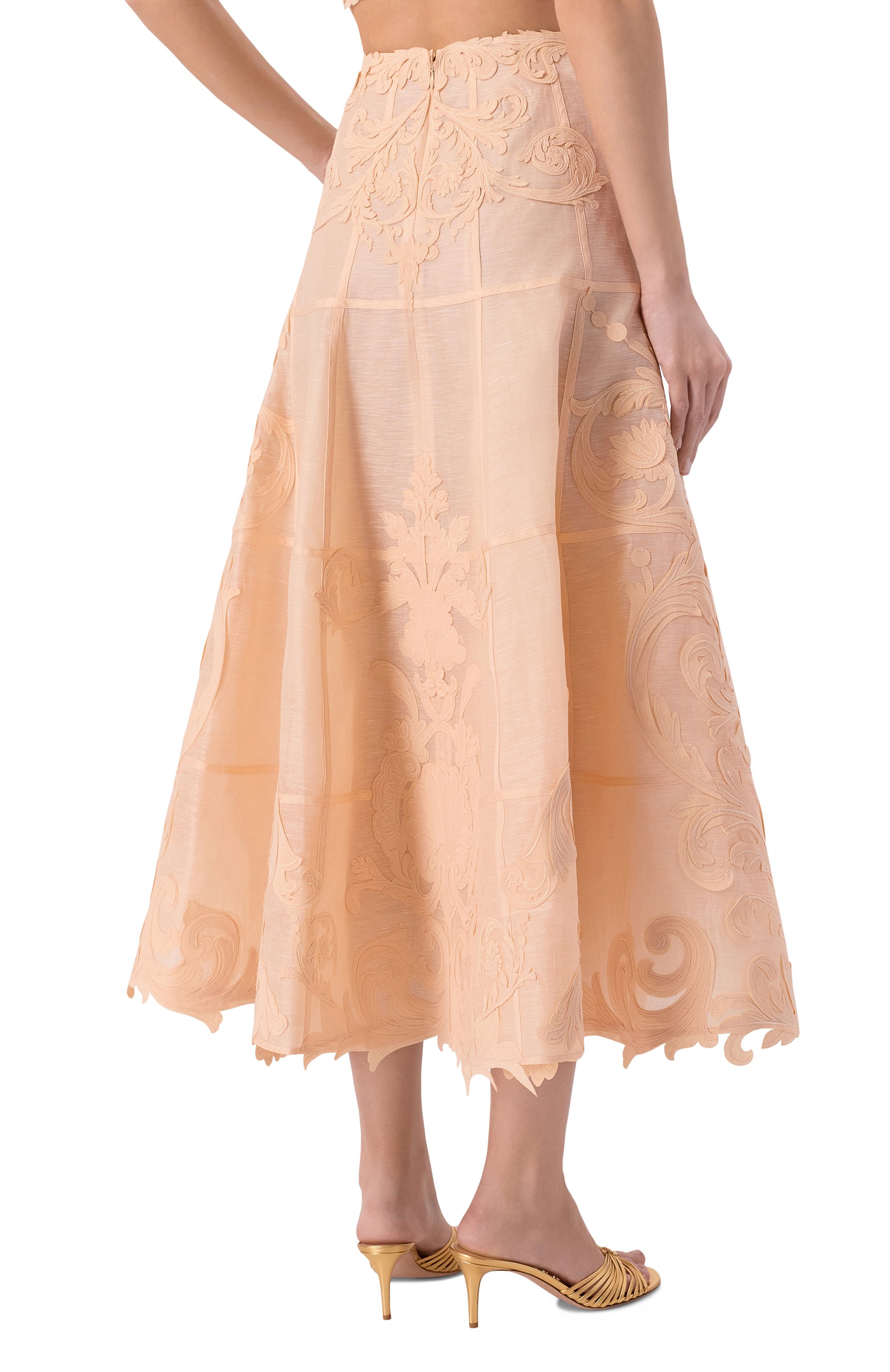 Юбка изо льна и шелка ZIMMERMANN, арт. 6353SC261, фото 4