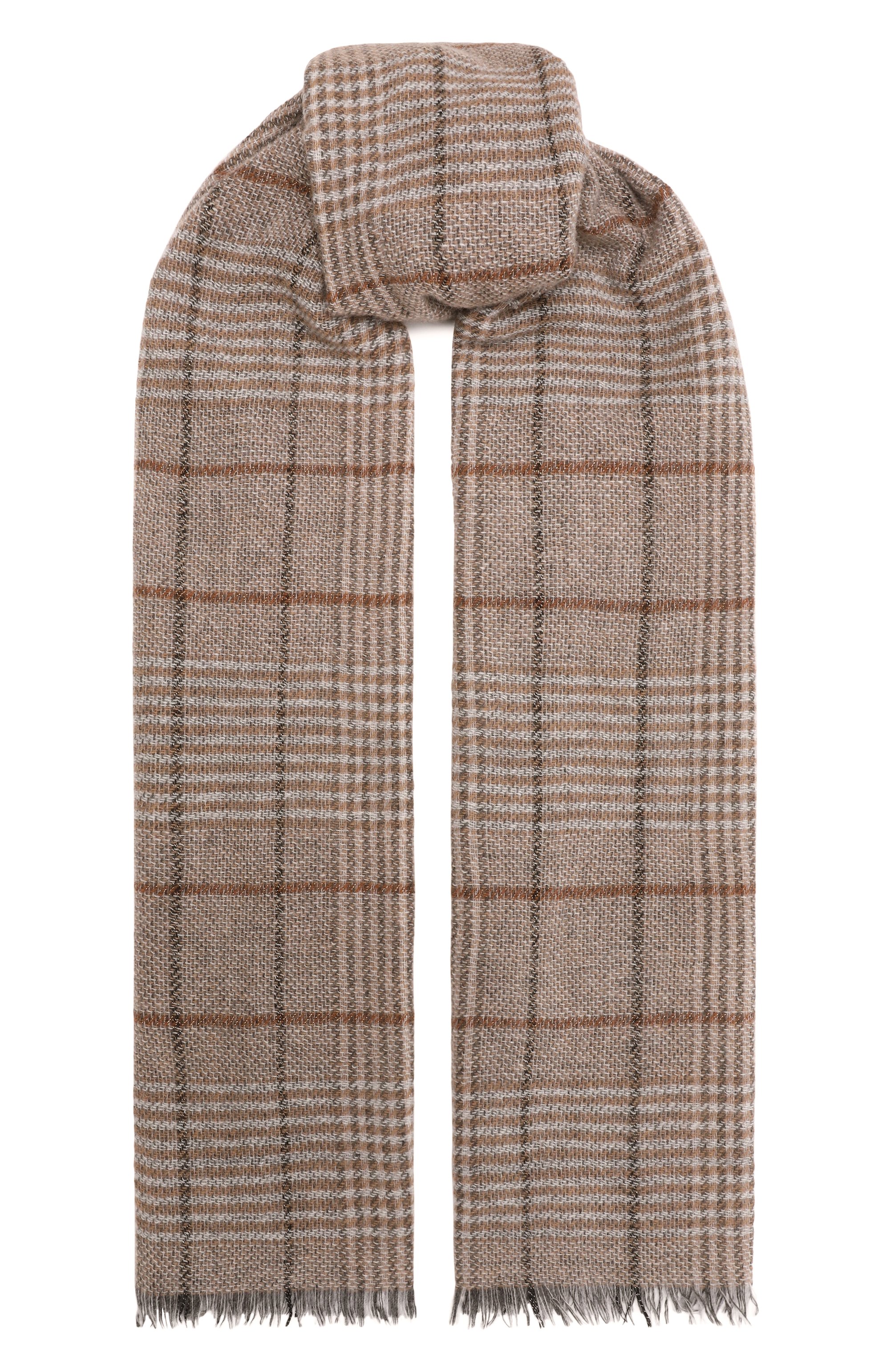 Шерстяной шарф LORENA ANTONIAZZI бежевого цвета по цене 41000 руб., арт. SP15A/9585, фото 1 Шерстяной шарф LORENA ANTONIAZZI, арт. SP15A/9585, фото 1