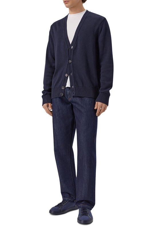 Комбинированные кеды Doucal's DU3381SPENPZ830B Синий  DU3381SPENPZ830B Фото 2