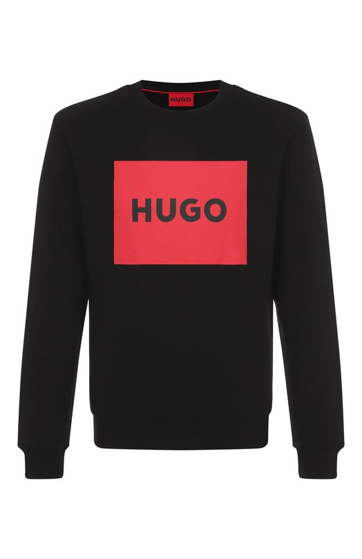 Хлопковый свитшот HUGO 50467944 Чёрный 50467944
