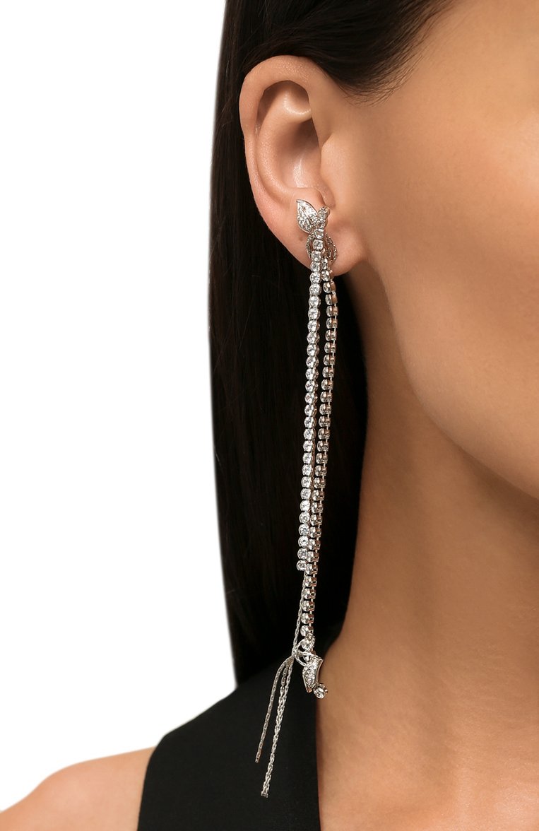 Женские серьги secret garden CAVIAR JEWELLERY серебряного цвета, арт. SG011 | Фото 2 (Материал: Металл; Нос: Не проставлено; Региональные ограничения белый список (Axapta Mercury): Не проставлено)