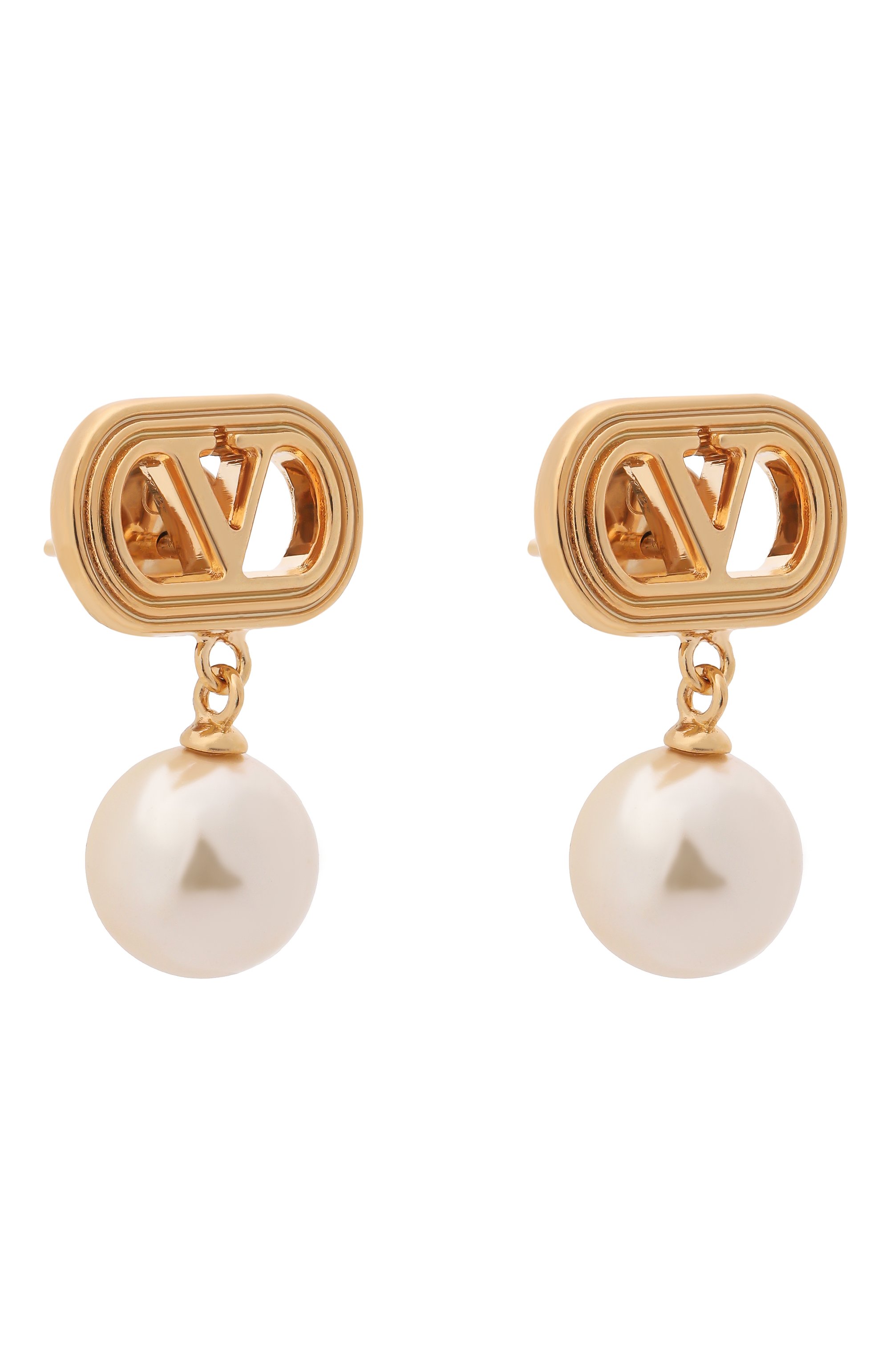 Серьги VALENTINO молочного цвета по цене 55850 руб., арт. 9W2J0Y78/UXM, фото 3 Серьги VALENTINO, арт. 9W2J0Y78/UXM, фото 3