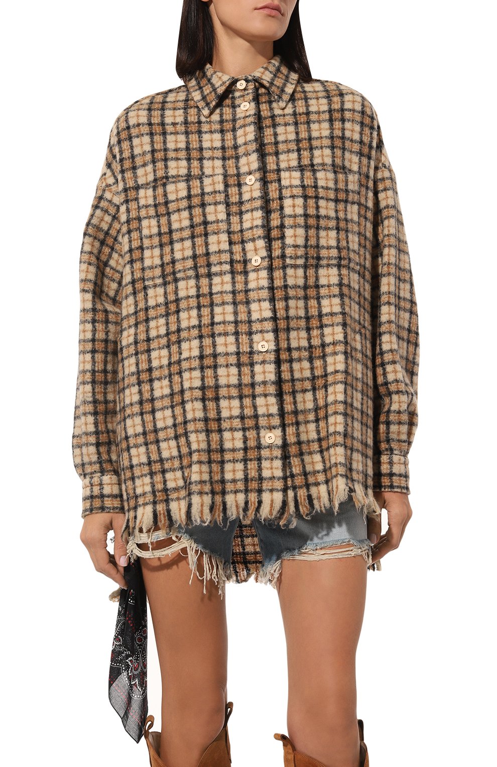 Рубашка из шерсти и кашемира DESTIN, арт. DDW3ANNAMENT, фото 3