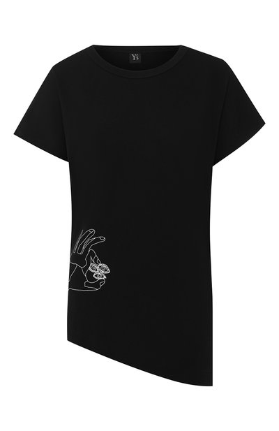 Женская хлопковая футболка YOHJI YAMAMOTO, арт. YJ-T22-678