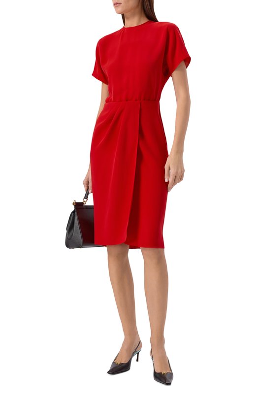 Шелковое платье Giorgio Armani GW002820/TE20007 Красный  GW002820/TE20007 Фото 2