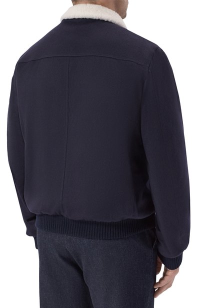Кашемировый бомбер с подкладкой из овчины KITON, арт. UW0910MV03T83/60-68, фото 4