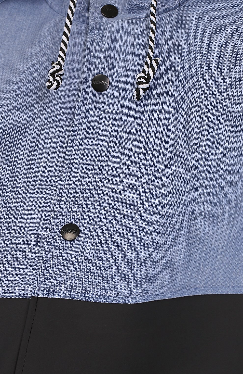 Дождевик с капюшоном GOSOAKY голубого цвета по цене 16500 руб., арт. 181.101.228/C0ATED DENIM/MICR0 PU, фото 3 Дождевик с капюшоном GOSOAKY, арт. 181.101.228/C0ATED DENIM/MICR0 PU, фото 3