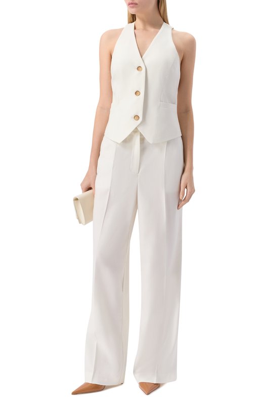 Жилет из шерсти и вискозы Borne Bourgeois SW-JL-BO-1029 Белый  SW-JL-BO-1029 Фото 2