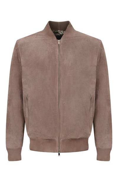 Мужской замшевый бомбер MVST, арт. M26.2PM.L026/METIS SUEDE/PERF0RATED 6MM
