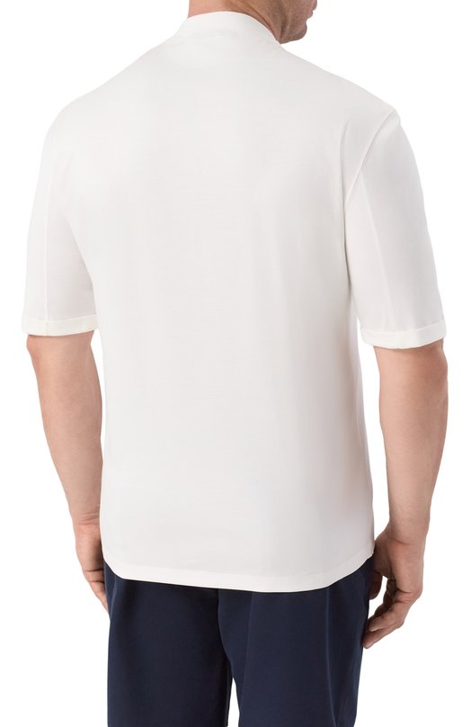 Хлопковая футболка Brunello Cucinelli M0B131396W Белый  M0B131396W Фото 4
