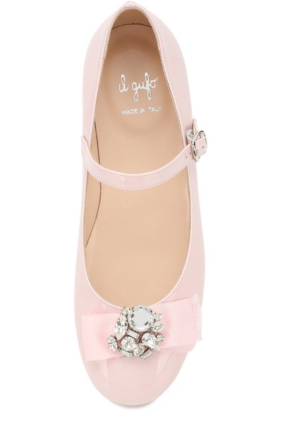 Лаковые туфли с бантом и кристаллами IL GUFO розового цвета по цене 24700 руб., арт. G362/VIT. VERNICE/35-42, фото 4 Лаковые туфли с бантом и кристаллами IL GUFO, арт. G362/VIT. VERNICE/35-42, фото 4