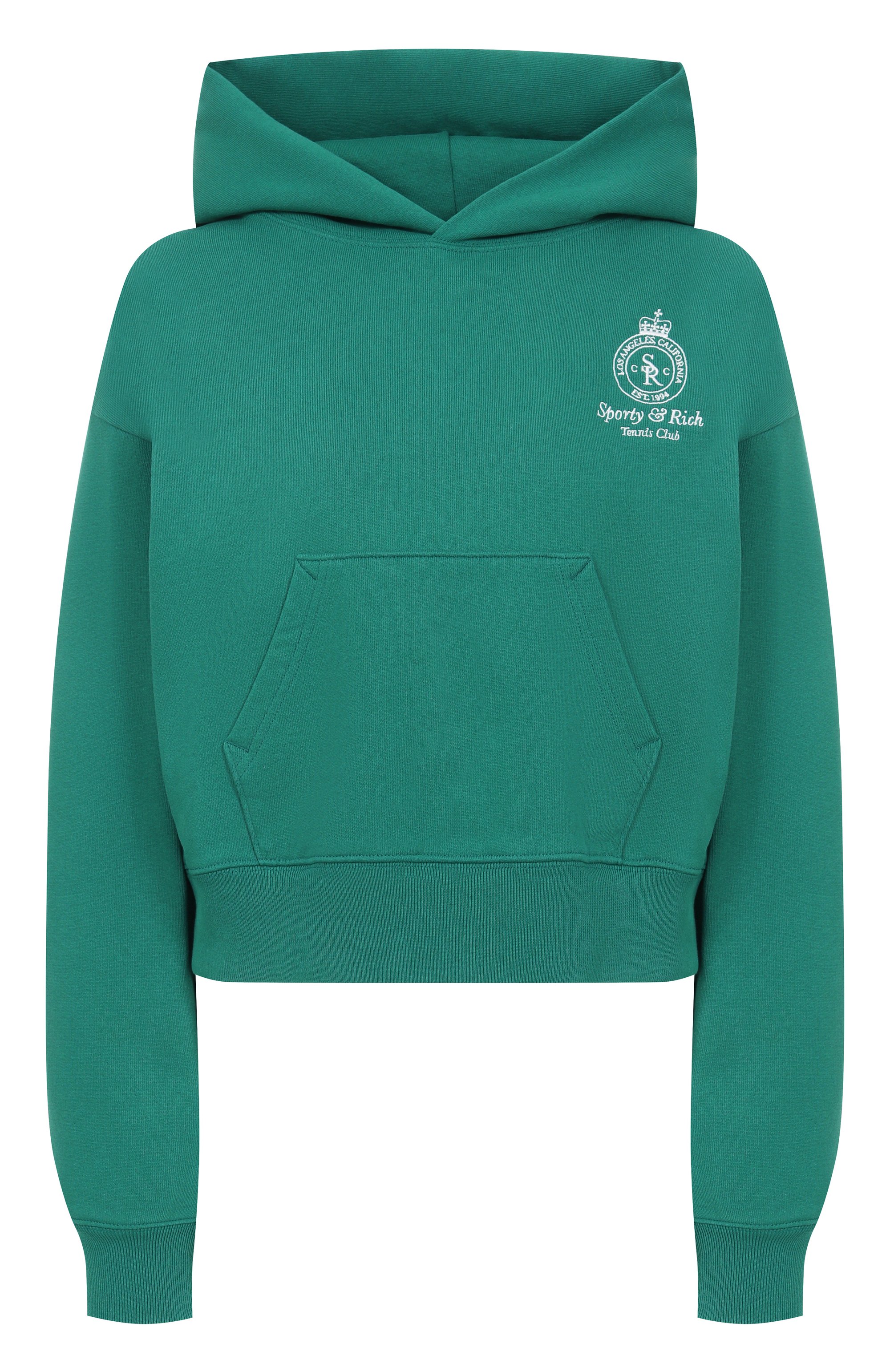 Хлопковое худи SPORTY AND RICH, арт. ST074621426GR03, фото 1