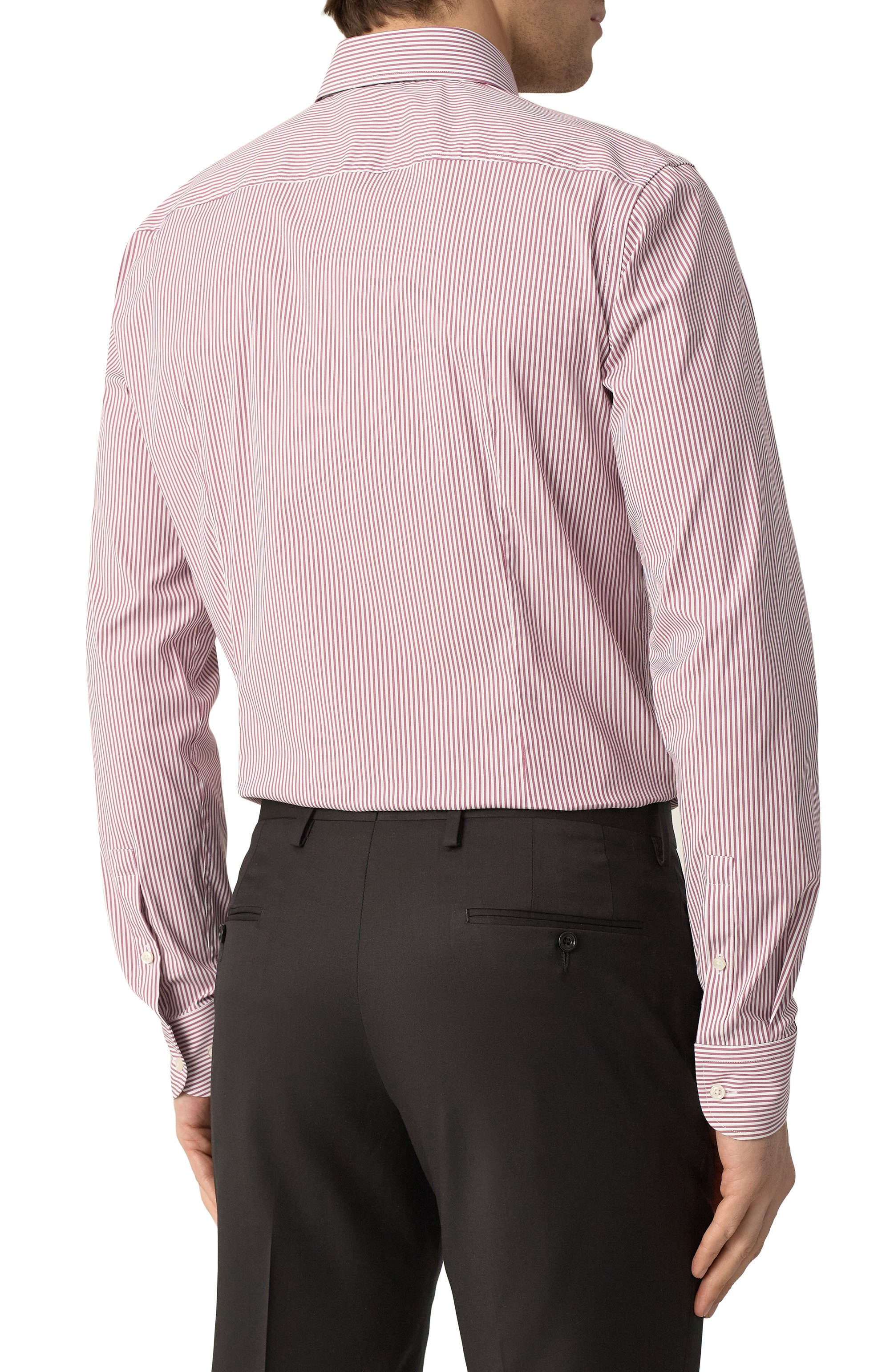 Хлопковая сорочка BOSS бордового цвета по цене 19500 руб., арт. 50533433, фото 4 Хлопковая сорочка BOSS, арт. 50533433, фото 4