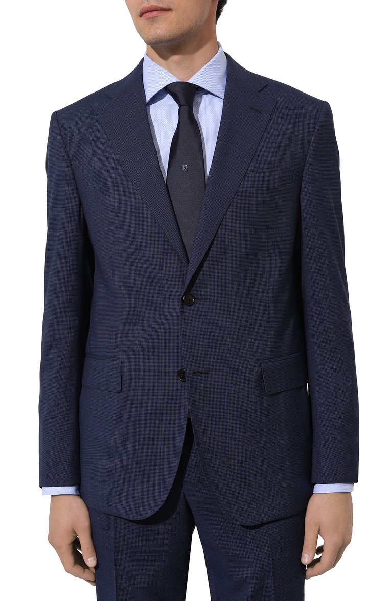 Мужской шерстяной костюм CORNELIANI темно-синего цвета, а�рт. 93X008-935002/9317536_1 | Фото 2 (Материал внешний: Шерсть; Рукава: Длинные; Костюмы М: Однобортный; Стили: Классический; Автоматизация состава: Проставлено; Автоматизация ТО: Проставлено)
