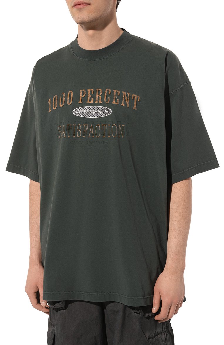 Хлопковая футболка VETEMENTS, арт. UE64TR170Z, фото 3