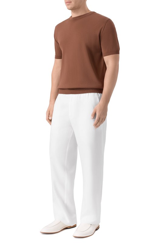 Льняные брюки Colombo PA00504/T0655-U Белый  PA00504/T0655-U Фото 2