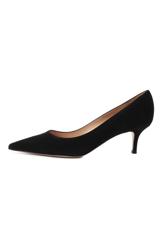 Замшевые туфли Gianvito 55 Gianvito Rossi G20336.55RIC.CAMNER0_ Чёрный  G20336.55RIC.CAMNER0_ Фото 4