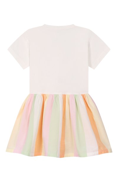 Хлопковое платье KENZO кремового цвета по цене 19700 руб., арт. K61819, фото 2 Хлопковое платье KENZO, арт. K61819, фото 2