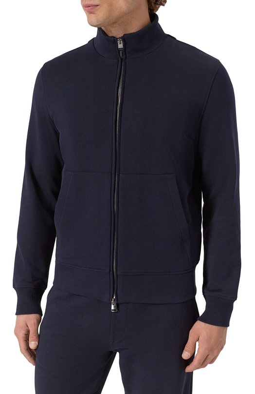 Хлопковая толстовка Canali T0896/MJ02251 Синий  T0896/MJ02251 Фото 3