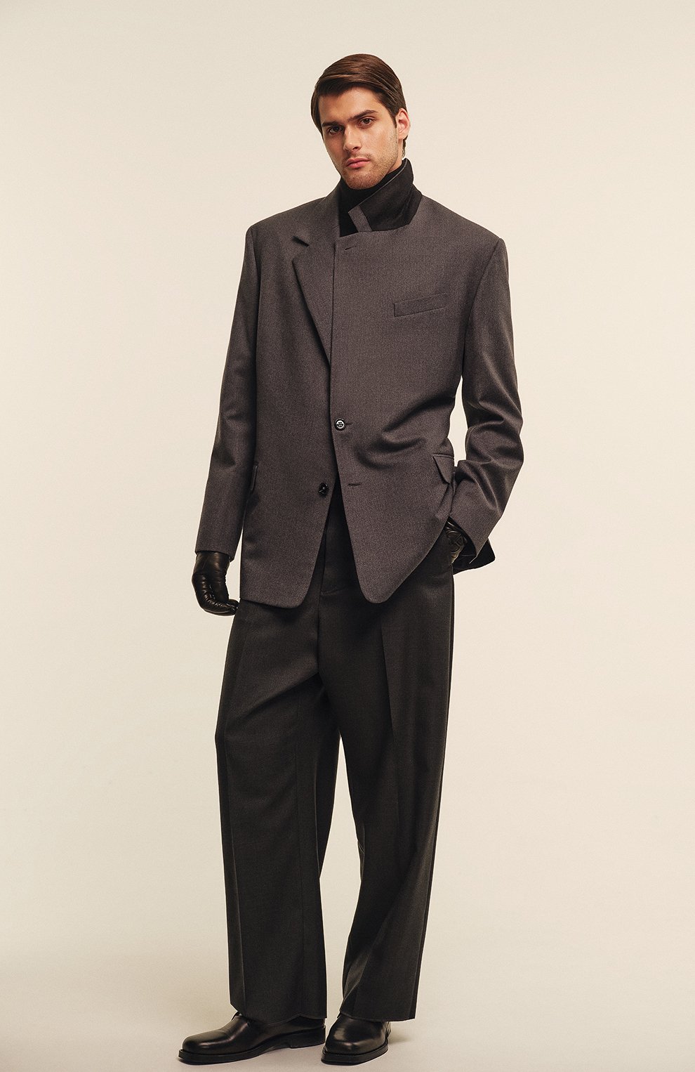 Кожаные перчатки GIORGIO ARMANI, арт. 744150/3F214, фото 3