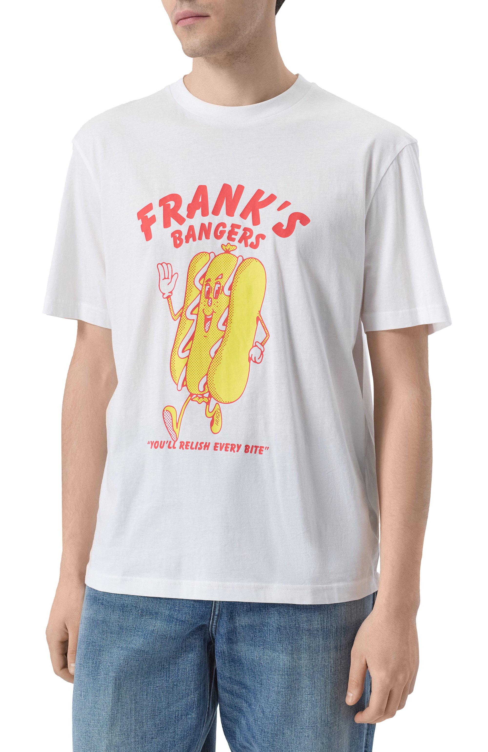 Хлопковая футболка HUGO BLUE, арт. 50532123, фото 3