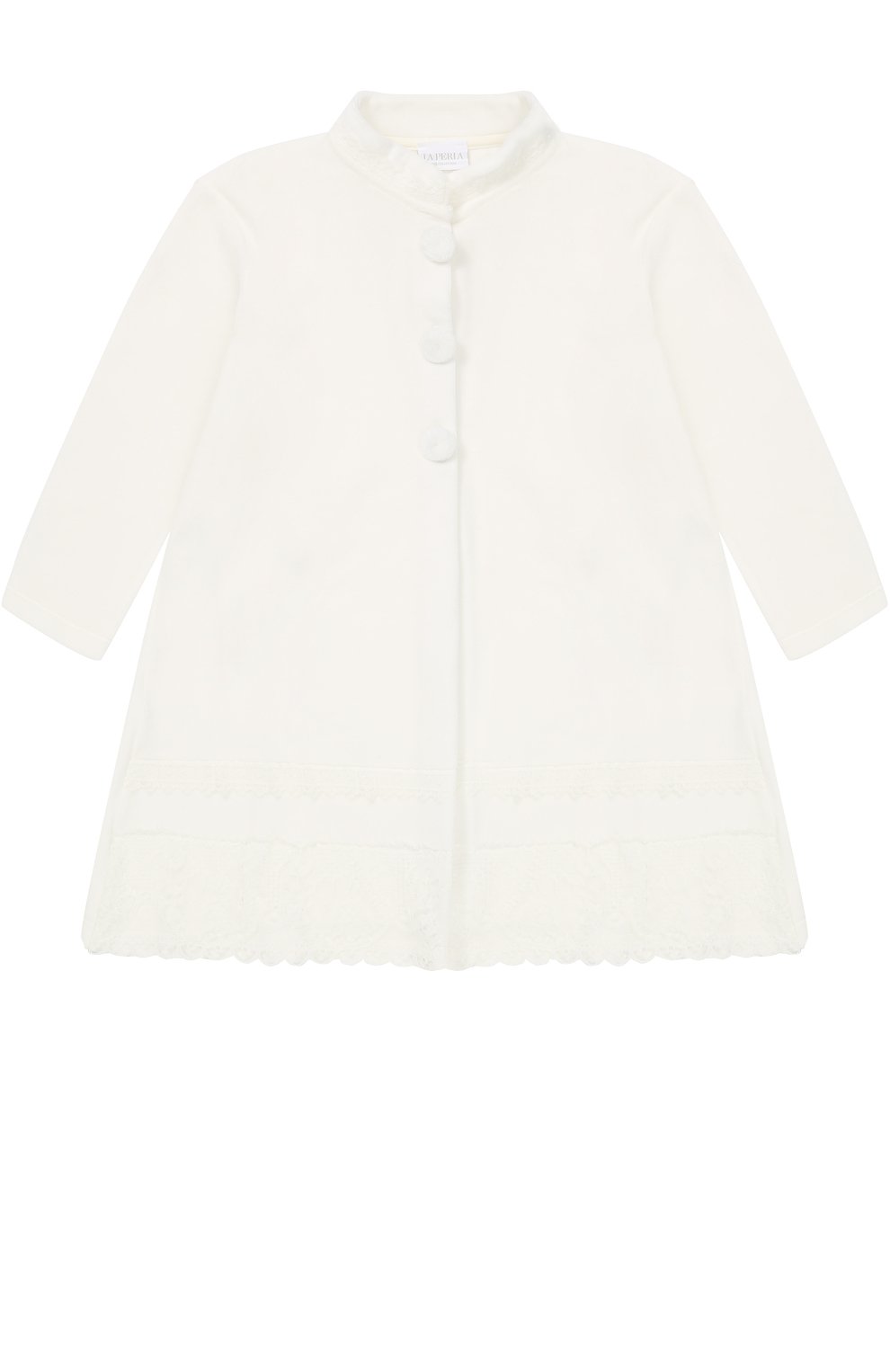 Хлопковый халат с кружевной отделкой LA PERLA, арт. 54750/2A-6A, фото 1