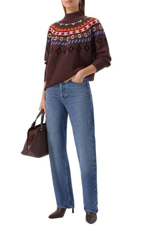 Шерстяной свитер Weekend Max Mara HARDY Коричневый  HARDY Фото 2