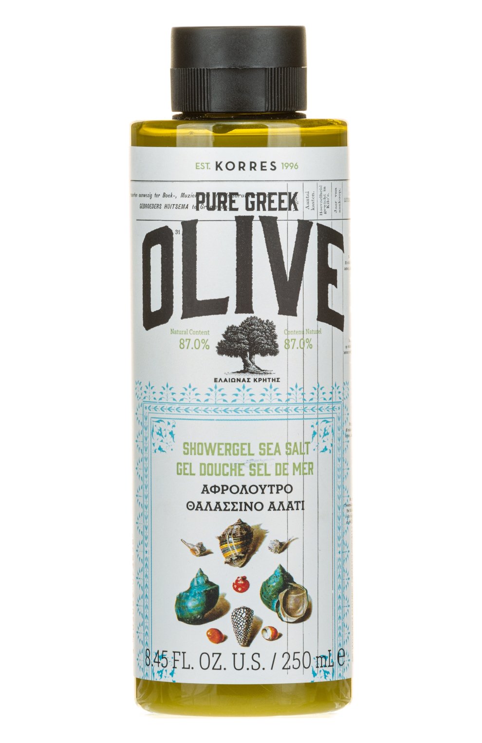 Гель для душа с морской солью (250ml) KORRES бесцветного цвета по цене 1490 руб., арт. 5203069073656, фото 1 Гель для душа с морской солью (250ml) KORRES, арт. 5203069073656, фото 1
