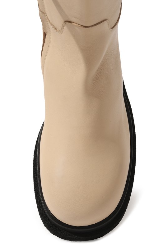 Кожаные полусапоги Nude of Scandinavia Кремовый, фото 6