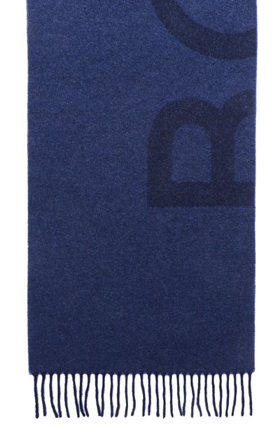 Шерстяной шарф BOGNER синего цвета по цене 21900 руб., арт. 98089307, фото 4 Шерстяной шарф BOGNER, арт. 98089307, фото 4