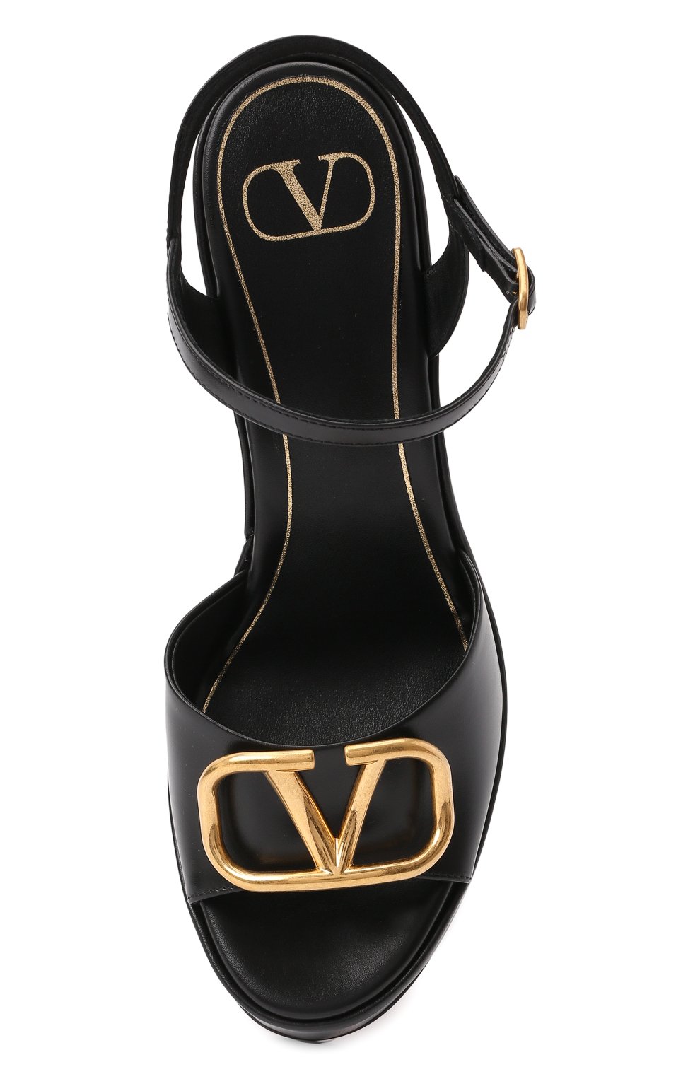 Кожаные босоножки vlogo signature VALENTINO, арт. XW2S0DU9/DSH, фото 6