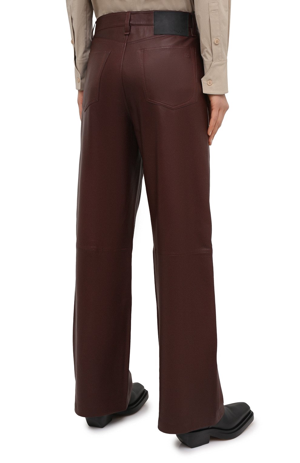 Кожаные брюки RAG AND BONE, арт. WCW20F7003LG03, фото 4