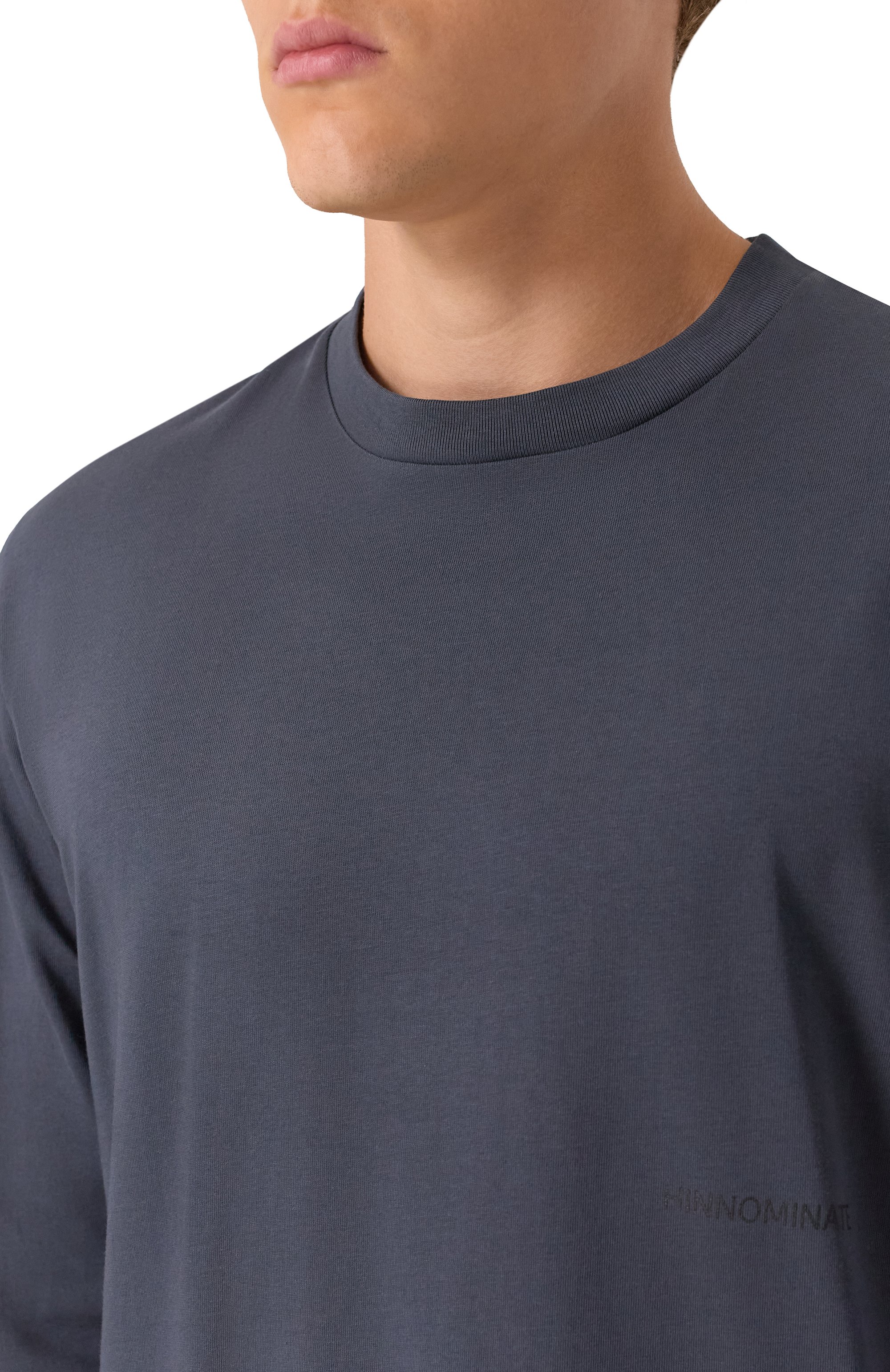 Хлопковый лонгслив HINNOMINATE, арт. HMABM01374, фото 5