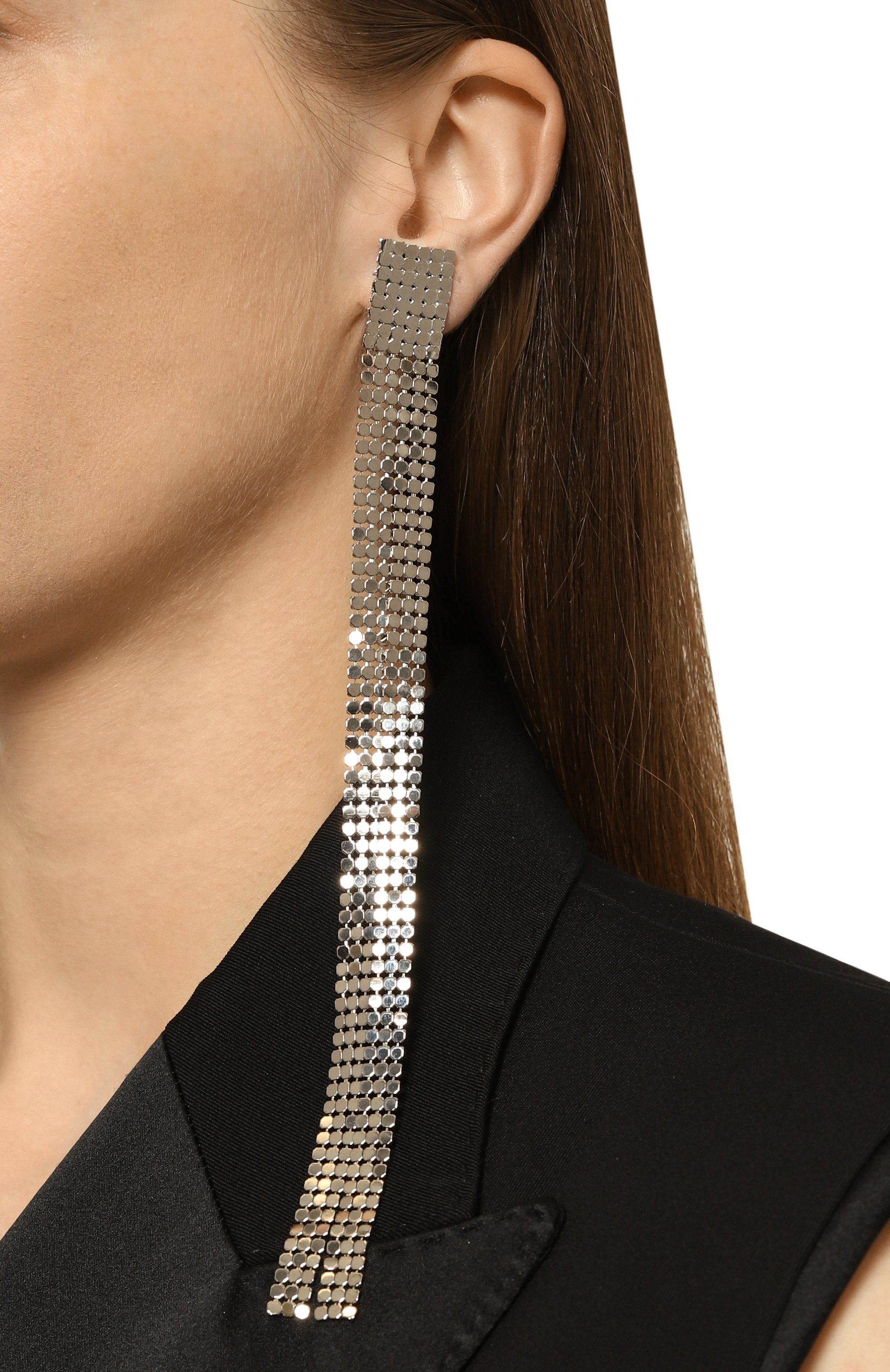 Клипсы JIL SANDER серебряного цвета по цене 94600 руб., арт. J12VG0227 P6959, фото 2 Клипсы JIL SANDER, арт. J12VG0227 P6959, фото 2