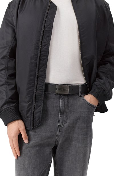 Кожаный ремень DIRK BIKKEMBERGS черного цвета по цене 11450 руб., арт. BKCU01220M120, фото 2 Кожаный ремень DIRK BIKKEMBERGS, арт. BKCU01220M120, фото 2