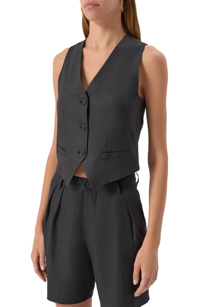 Жилет изо льна и вискозы HINNOMINATE, арт. HMABW01842, фото 3