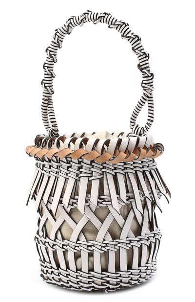 Сумка bucket fringes LOEWE белого цвета по цене 175500 руб., арт. 326.05AC19, фото 3 Сумка bucket fringes LOEWE, арт. 326.05AC19, фото 3