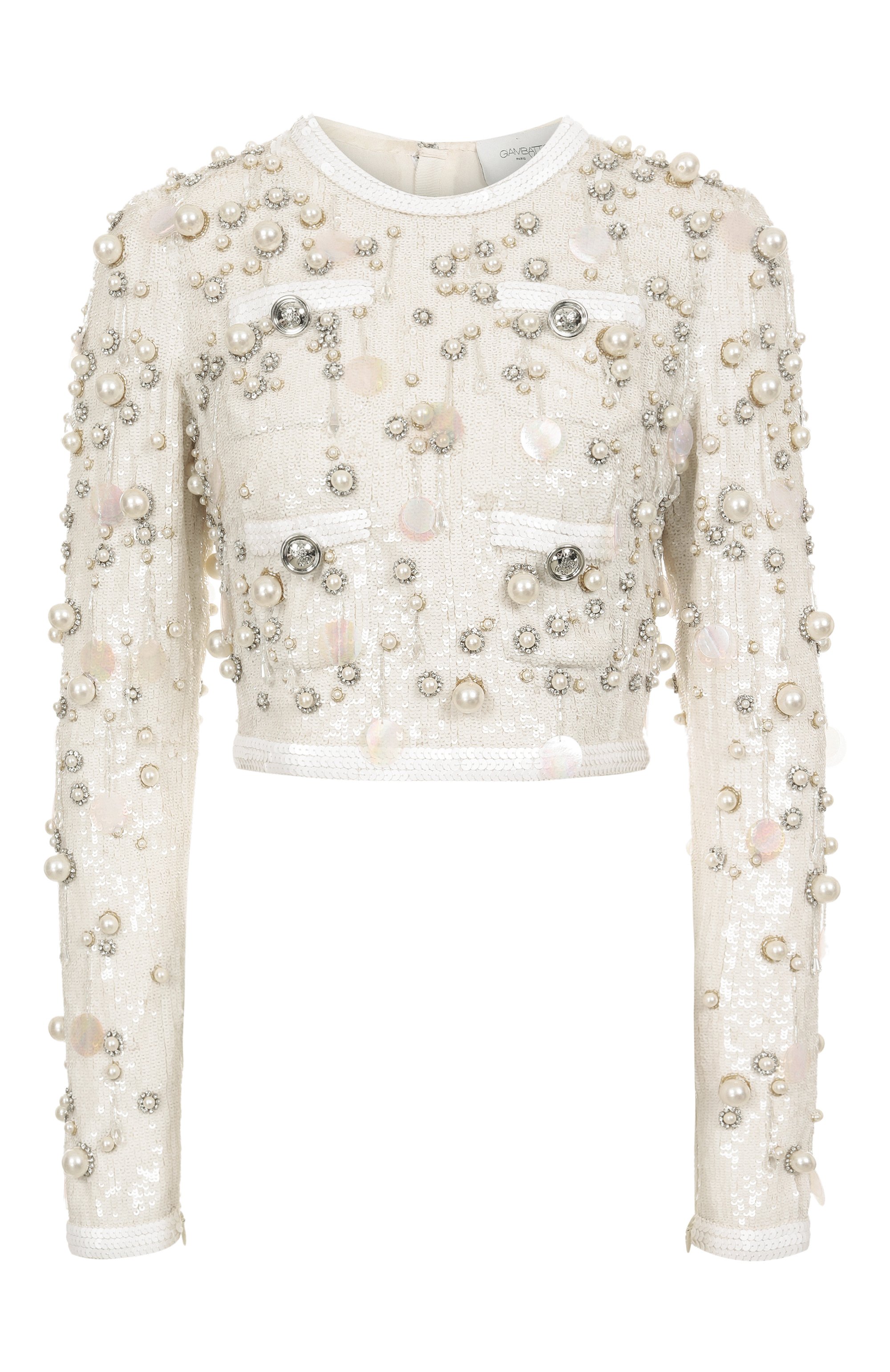 Топ с отделкой пайетками GIAMBATTISTA VALLI, арт. 24FWSVAS1069-E2ASJ, фото 1