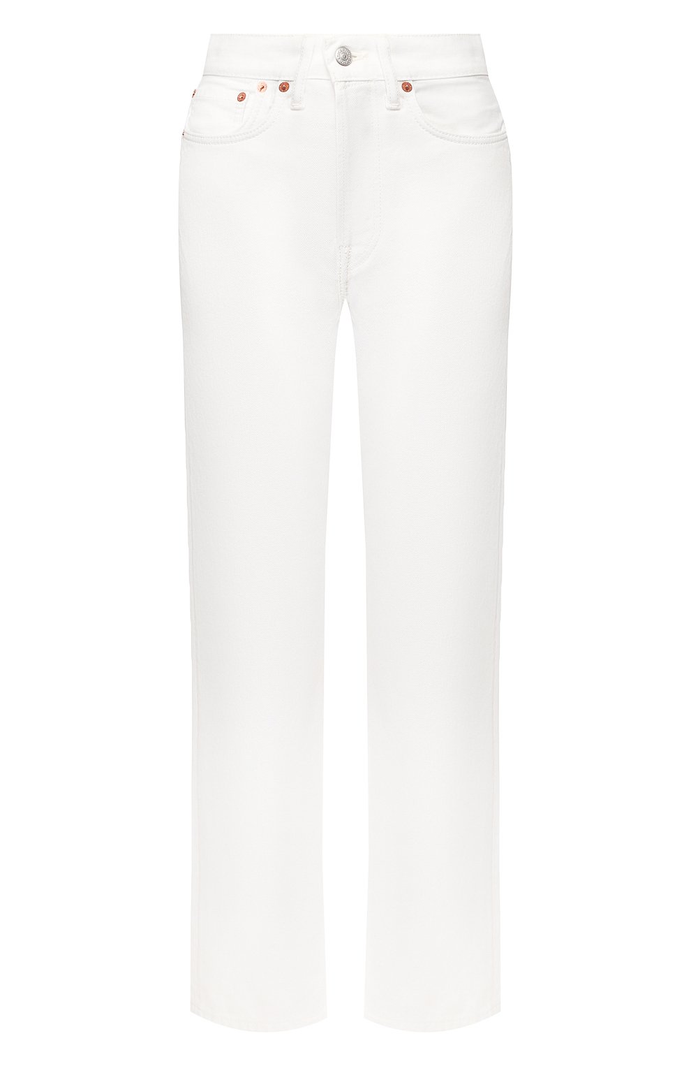 Джинсы ACNE STUDIOS белого цвета по цене 22800 руб., арт. A00126/W, фото 1 Джинсы ACNE STUDIOS, арт. A00126/W, фото 1