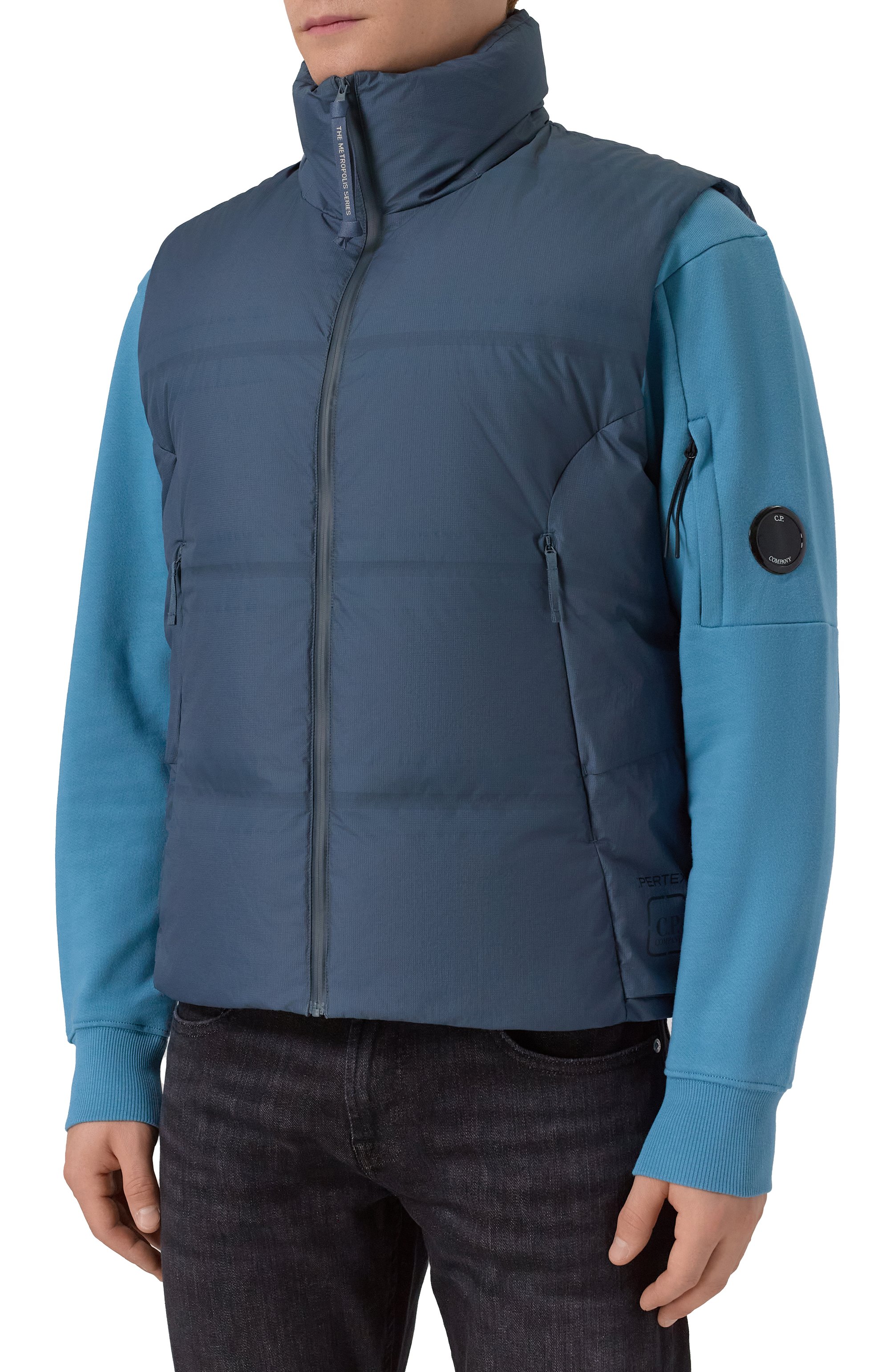 Пуховый жилет C.P. COMPANY, арт. 19CLVE010A110400A, фото 3