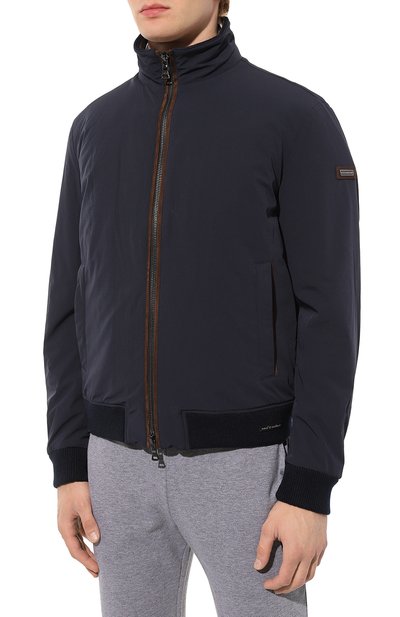 Утепленный бомбер PAUL&SHARK темно-синего цвета по цене 85750 руб., арт. 13312020, фото 3 Утепленный бомбер PAUL&SHARK, арт. 13312020, фото 3